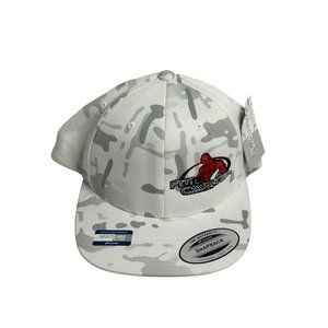 Fit Cartel White Camo Flat Bill Snapback Cap Hat Adjustable OSFA